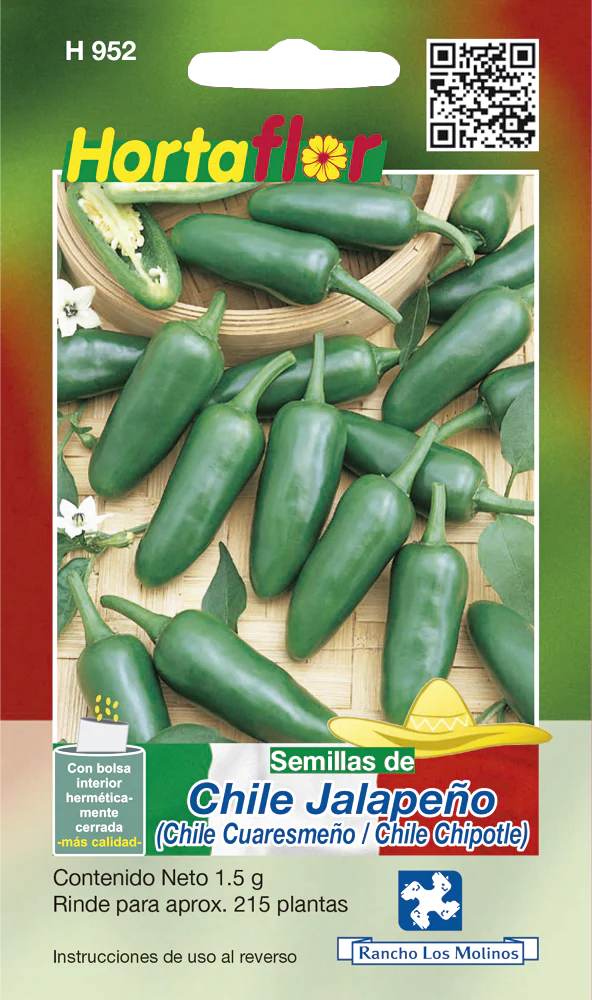 Semillas de Chile Jalapeño / Chile Cuaresmeño / Chile Chipotle