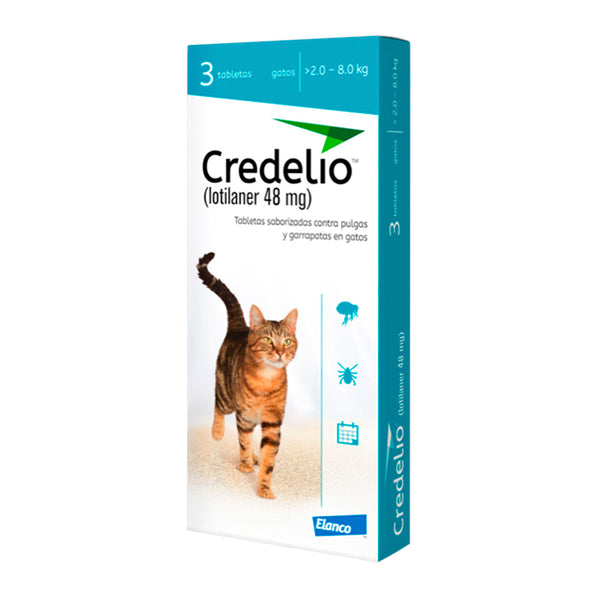 Credelio para gatos de 2 a 8Kg contra pulgas y garrapatas