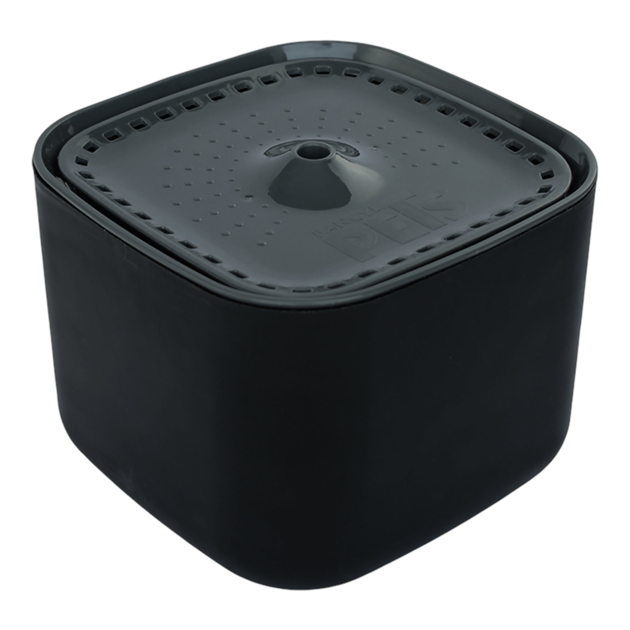 Fuente de agua para mascotas 3 litros color negro