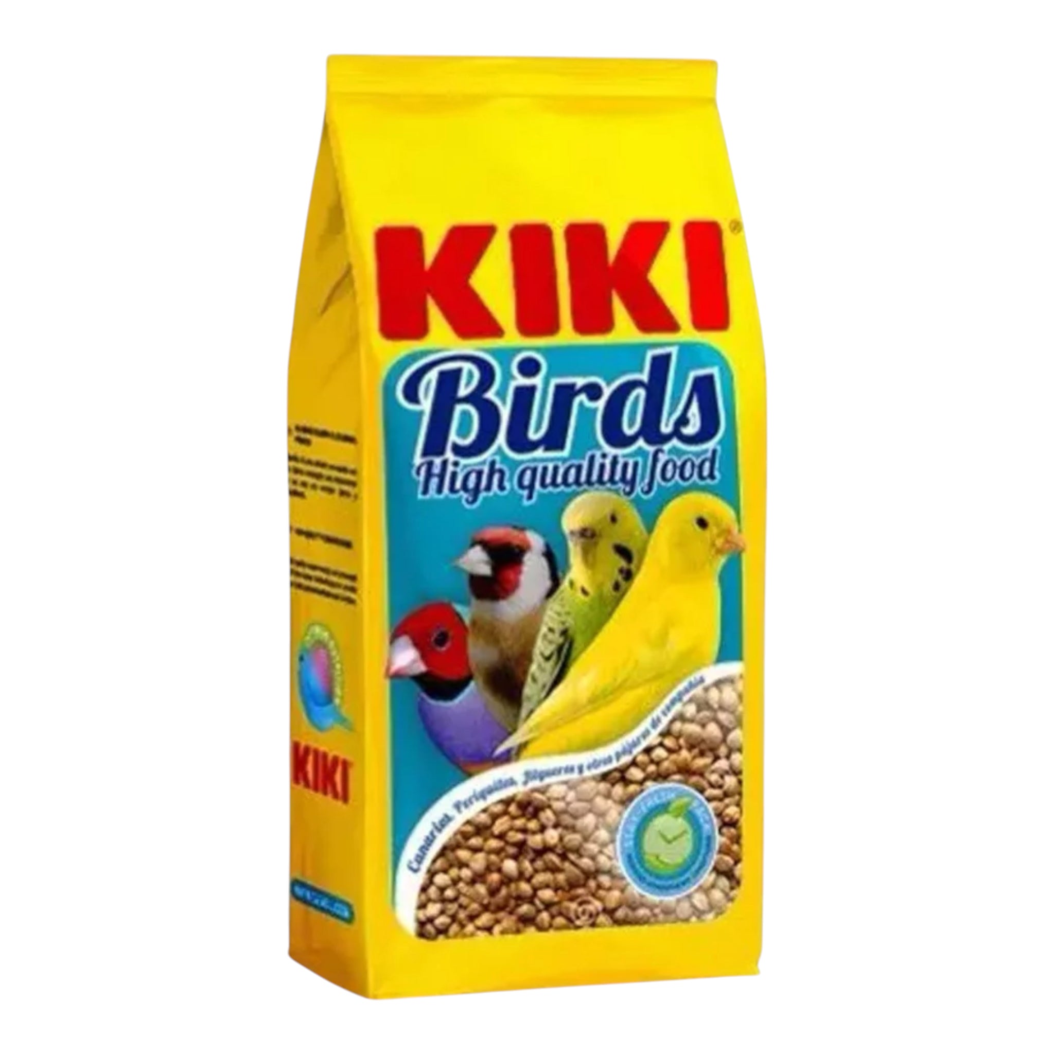 Bolsa de Kiki Cañamón 400g semilla energética para aves, ideal para cría, muda y vitalidad