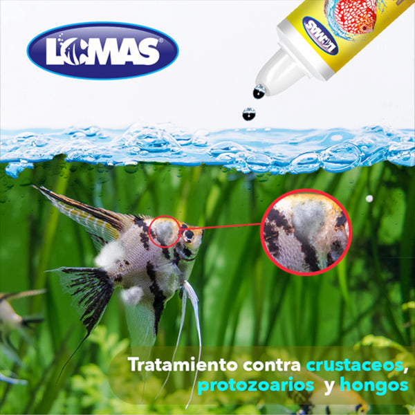 Tratamiento Mega-OX para peces contra hongos, protozoarios y crustáceos