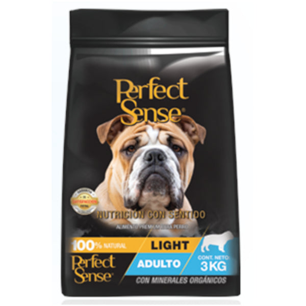 Saco de Perfect Sense Light control de peso para perros, alimento seco para sobrepeso moderado