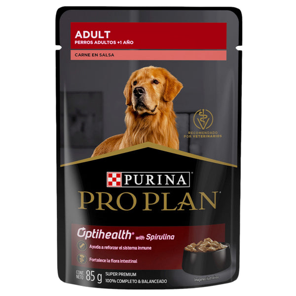 carne en salsa para perros adultos Pro Plan