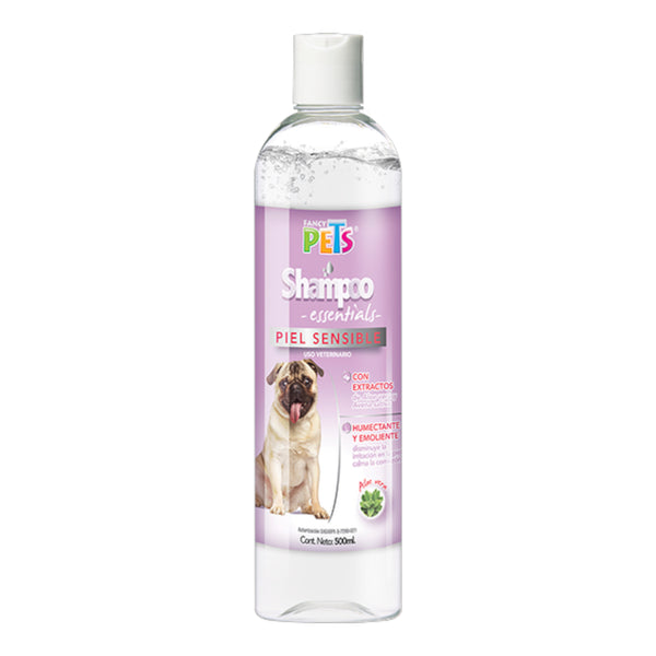Botella de Shampoo Fancy Pets Piel Sensible  para perros con piel delicada