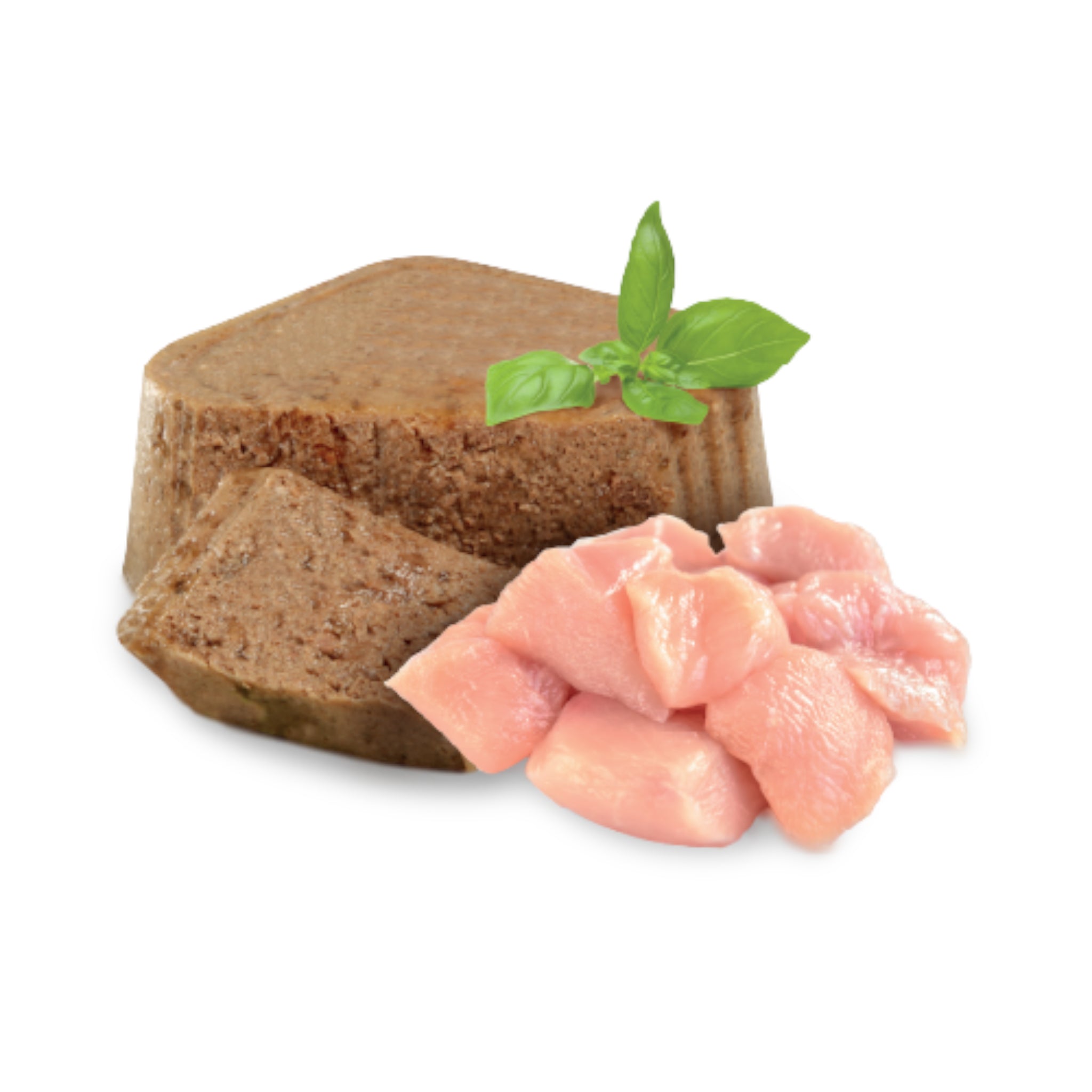 Detalle de la consistencia suave tipo paté del alimento Nupec para cachorros, ideal para facilitar la masticación y digestión en etapas tempranas.