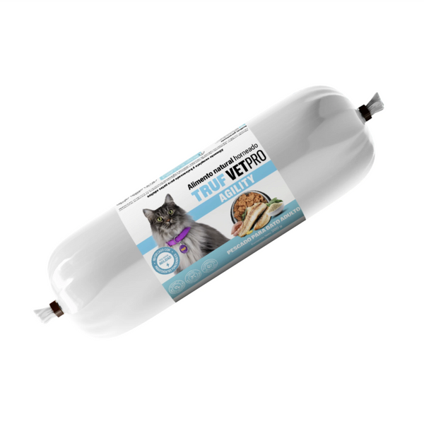 Empaque del alimento horneado de pescado TRUF VetPro para gatos adultos 200g