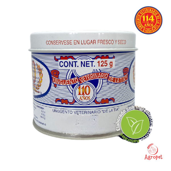 Lata de 60g de Ungüento de la Tía, remedio natural para perros y gatos